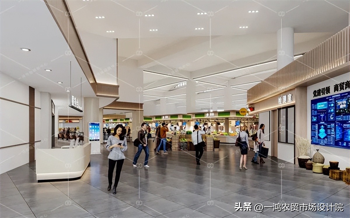 农贸市场设计案例改造,门头沟农贸市场设计案例