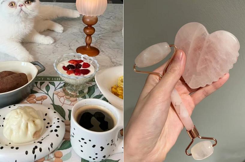 超模何穗秀美图,何穗身穿复古泳装大秀骨感身材