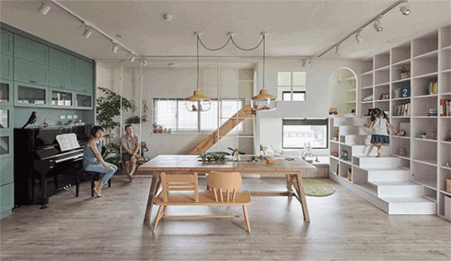 150平的家,给孩子塞下一个运动场