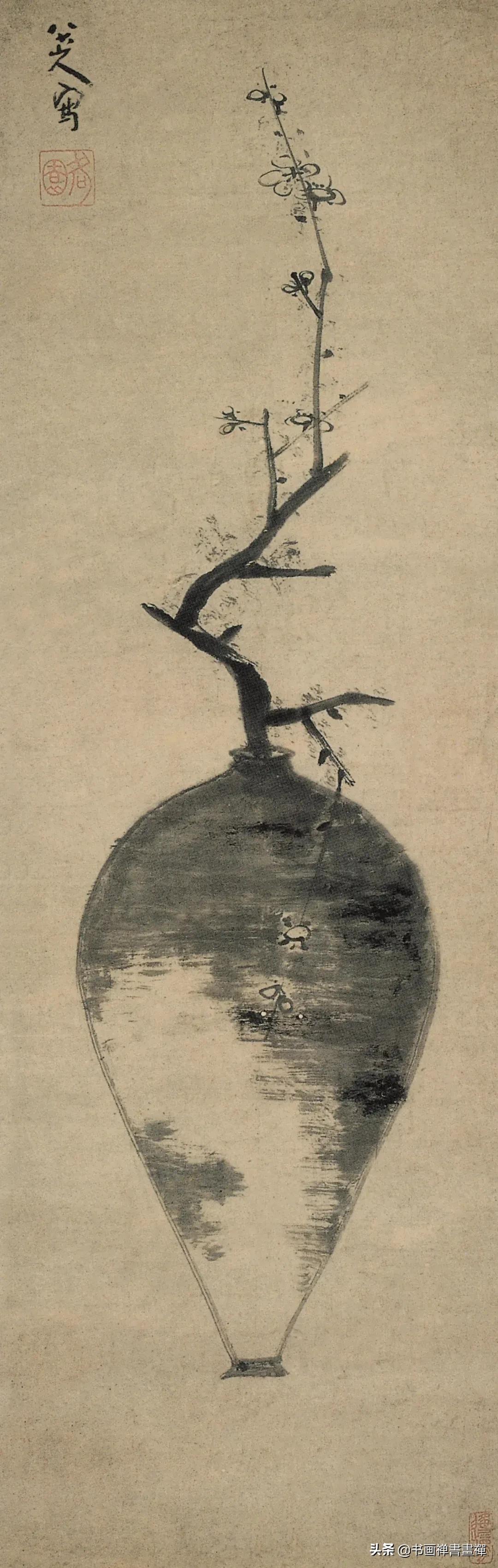 八大山人画山水画,八大山人作品欣赏国画