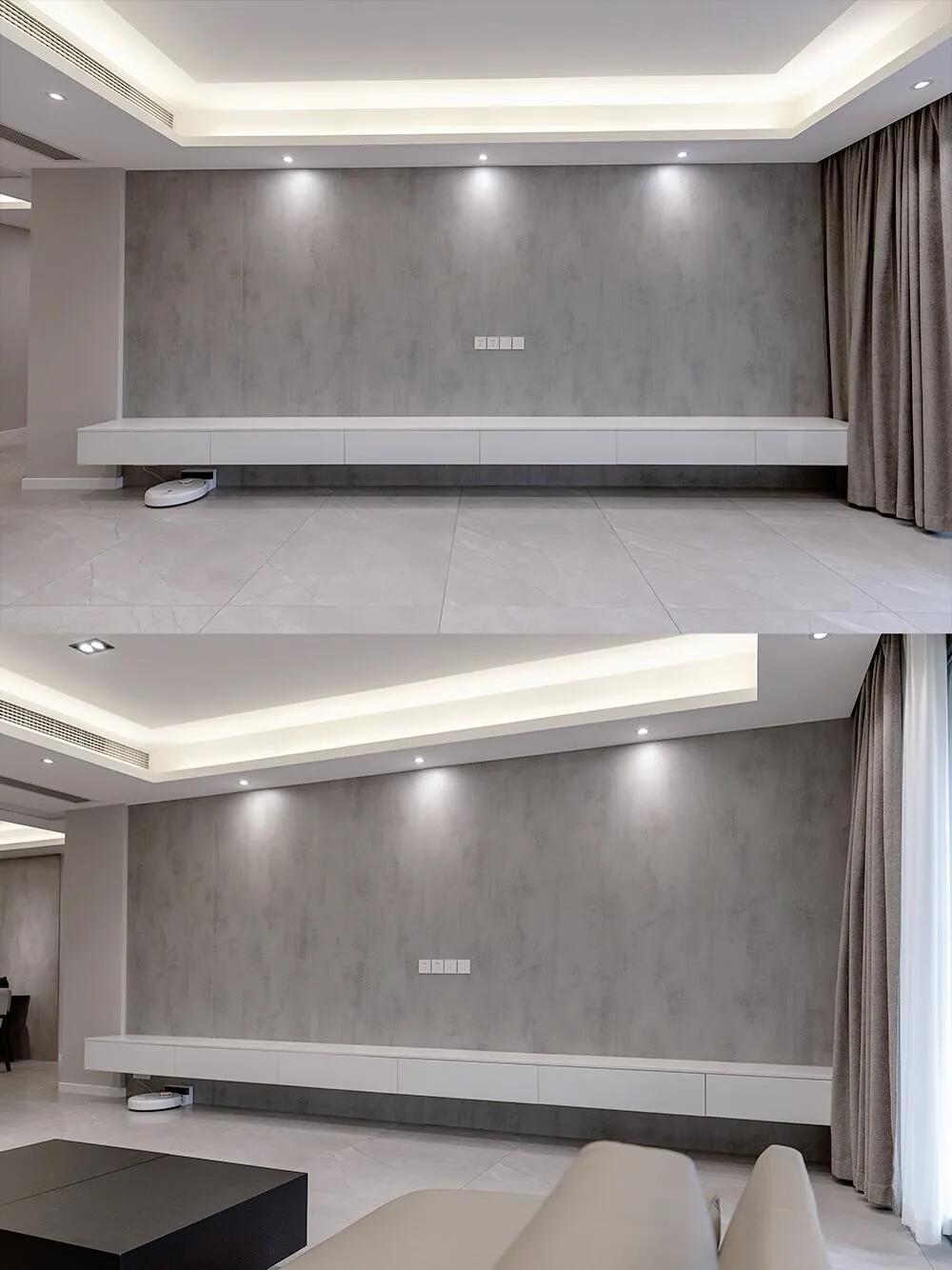 悬空电视柜的弊端,电视墙电视柜悬空