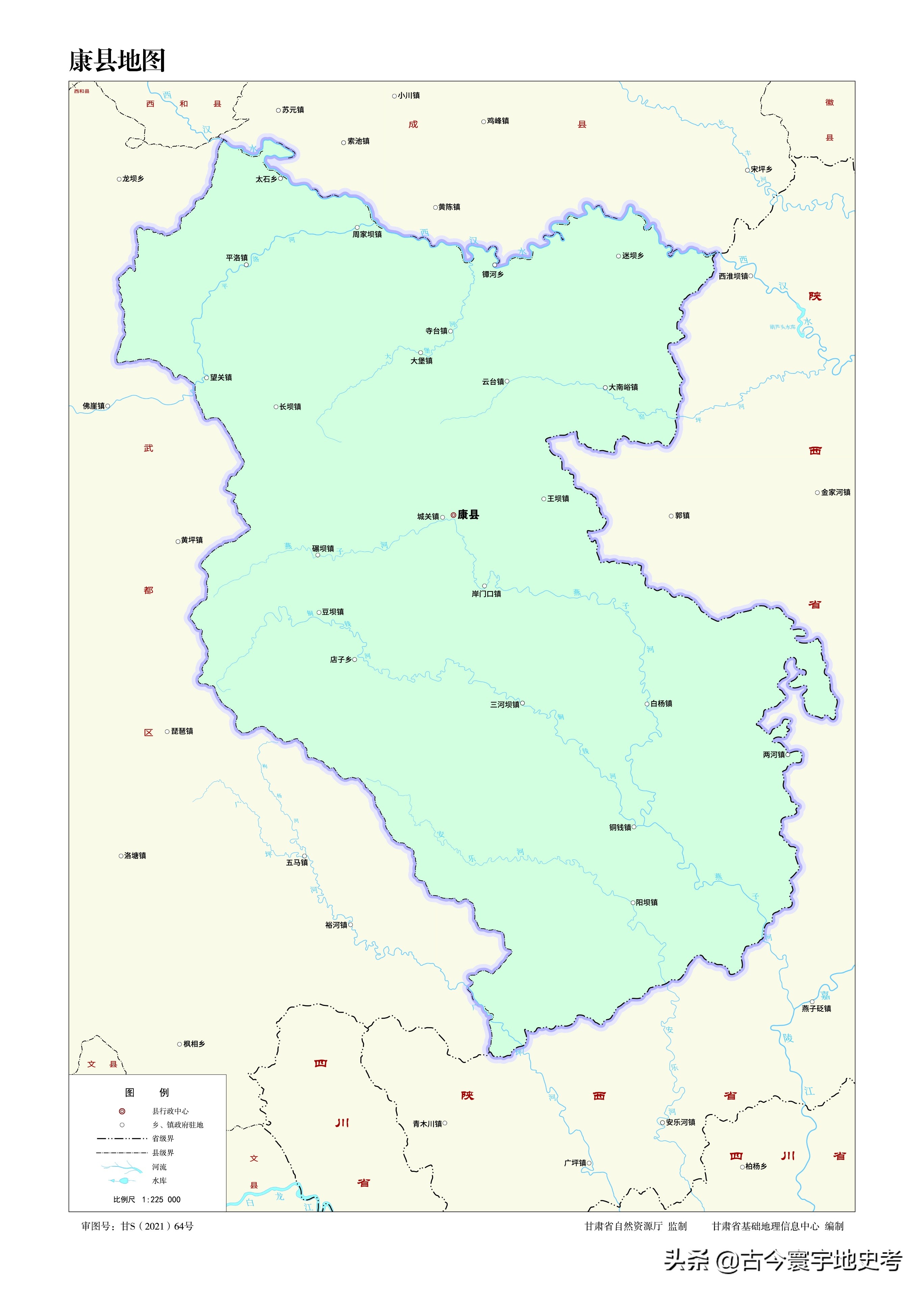 甘肃省各市州县地图,甘肃省旅游交通地图