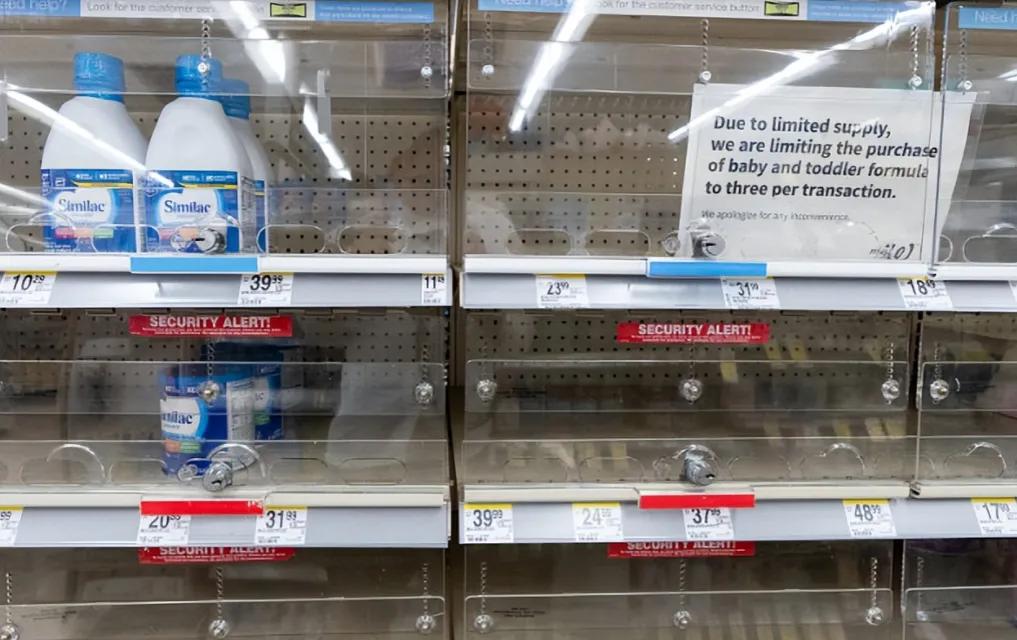美国婴儿配方奶粉严重缺货,美国婴儿奶粉缺货说明什么