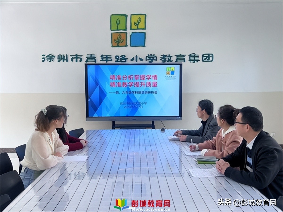 青年教育集团彭祖大道小学四、六年级质量调研分析会