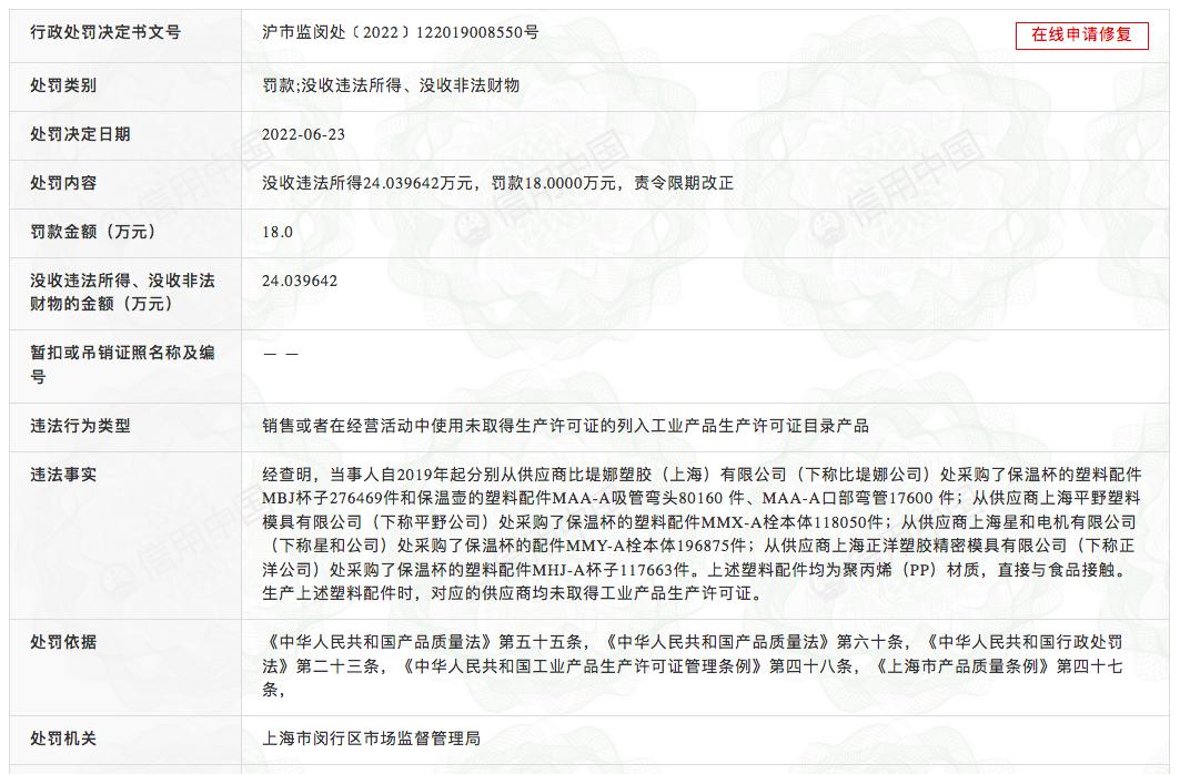 虎牌保温杯瑕疵品,虎牌保温杯不合格