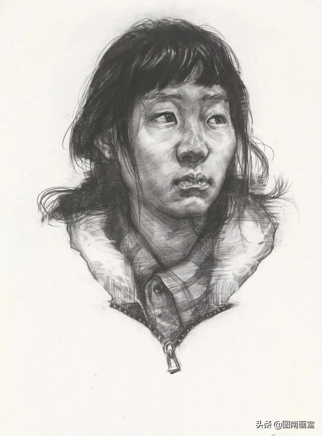 中国美术学院素描头像高分作品,全国素描高分作品