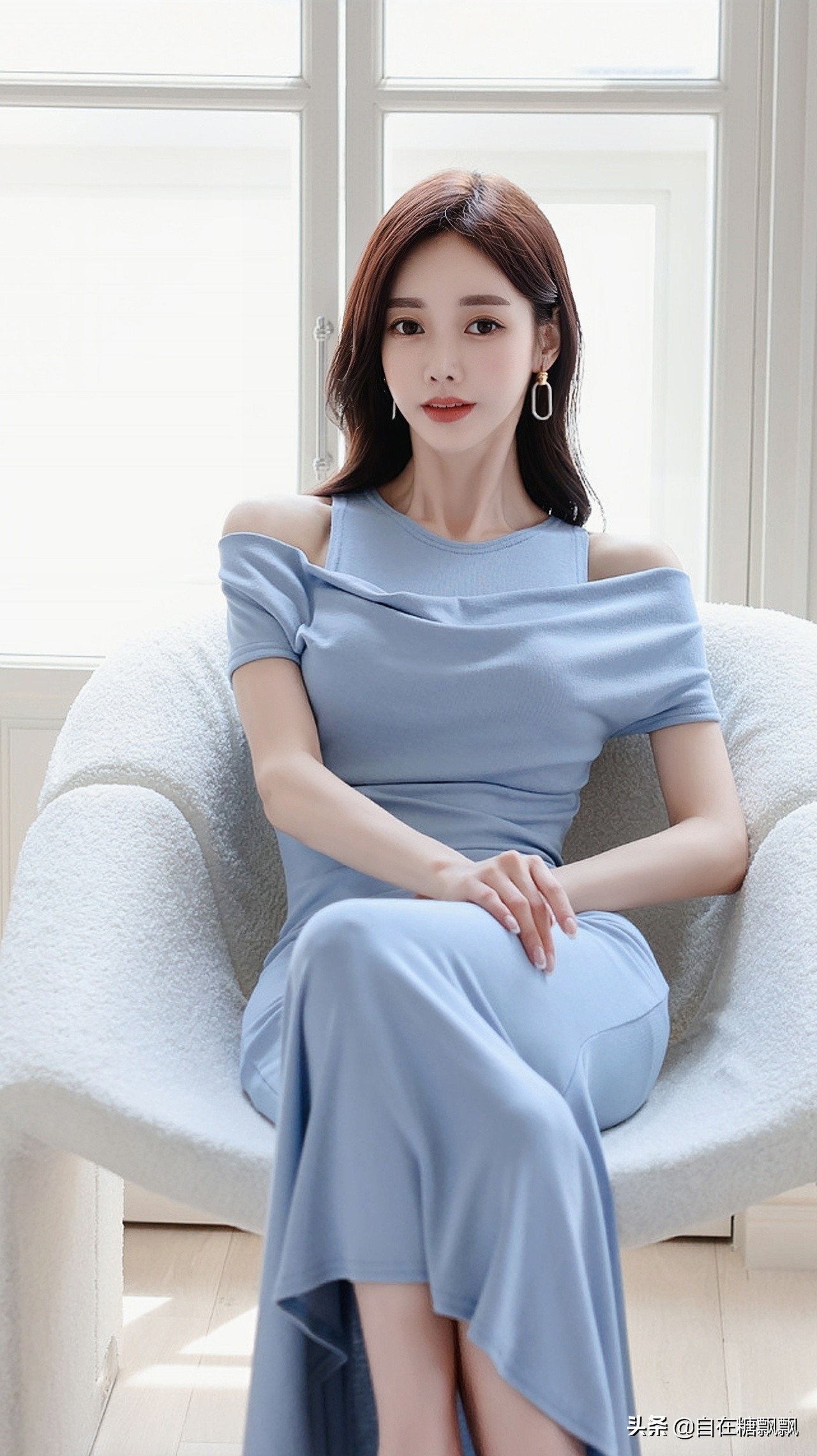 孙允珠米黄色长裙,孙允珠黄色长裙