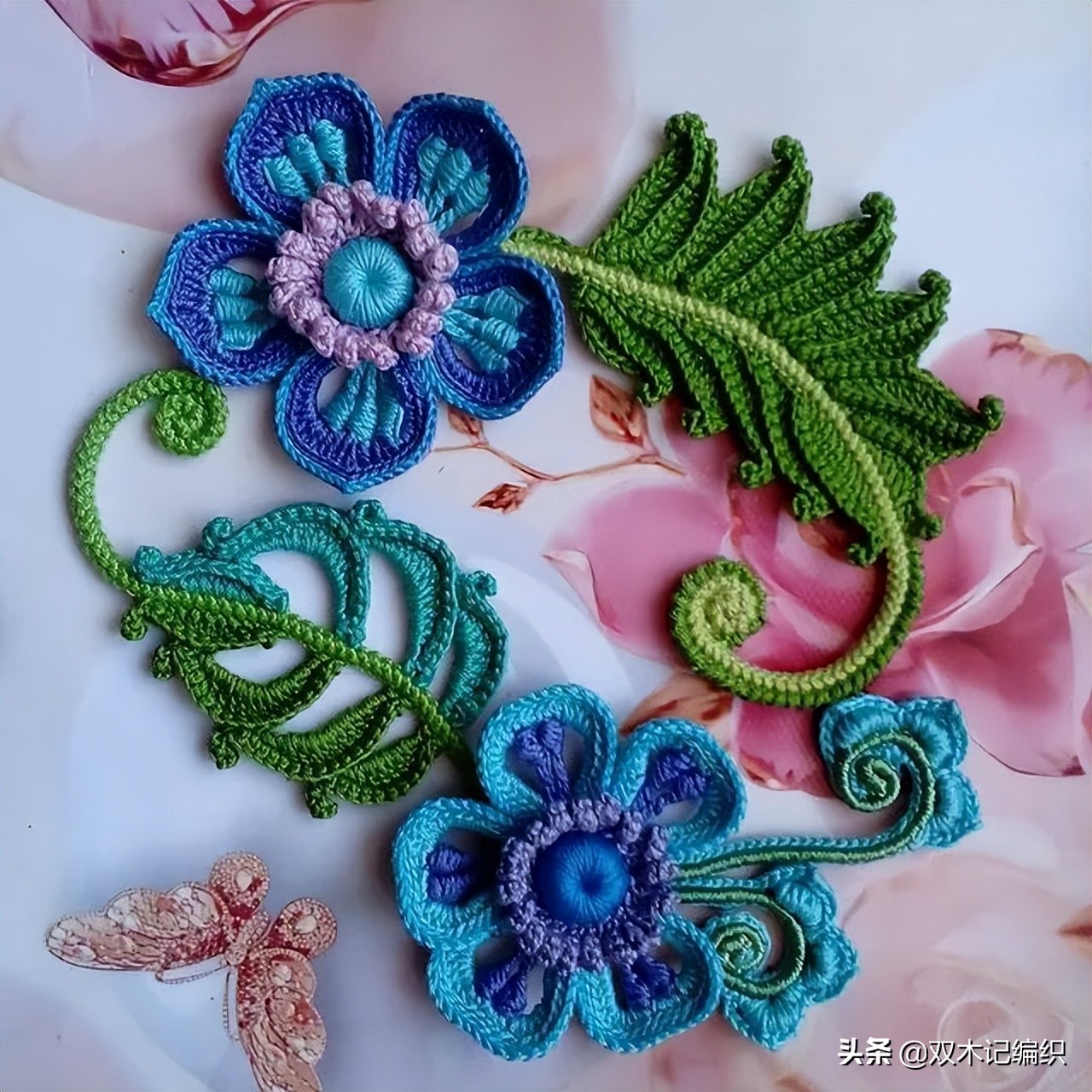 爱尔兰花和叶子大全，最令人心动的钩编之法