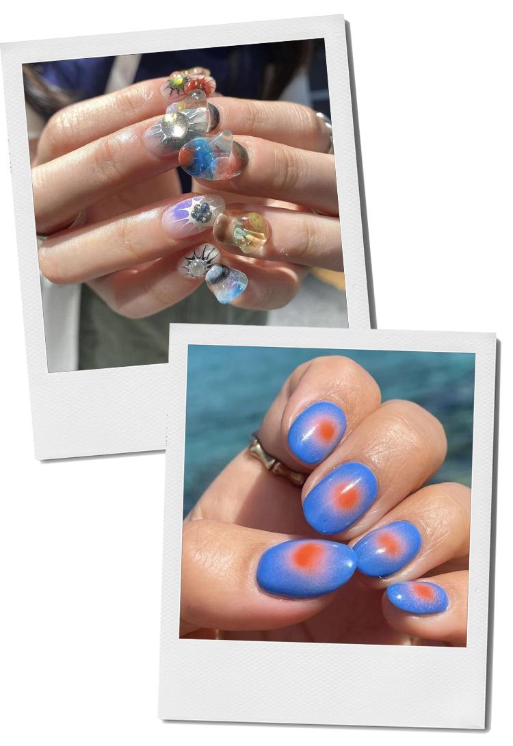 朋友圈秀美甲姿势不露脸,吸铁石花式猫眼美甲