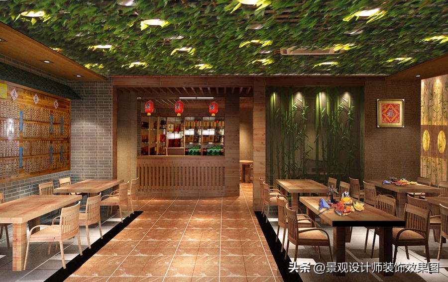 农家乐设计田园风,农家乐饭店设计案例效果图