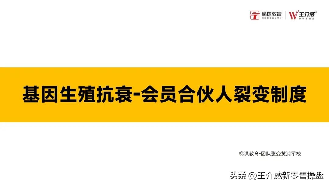 王介威：基因生殖抗衰—会员合伙人裂变机制、社交新零售商业模式