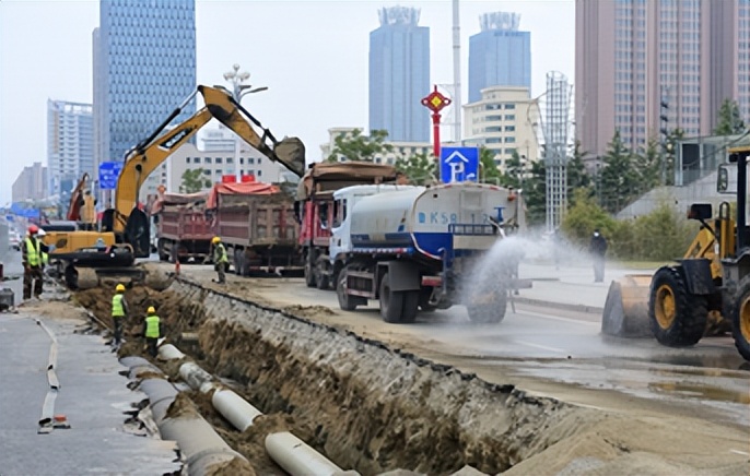 威海海滨路管网改造时间,威海水利管道工程