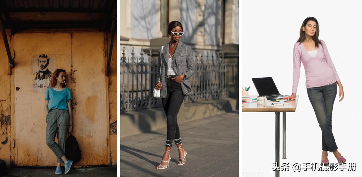 怎么拍照显腿长且瘦,拍照显腿瘦技巧