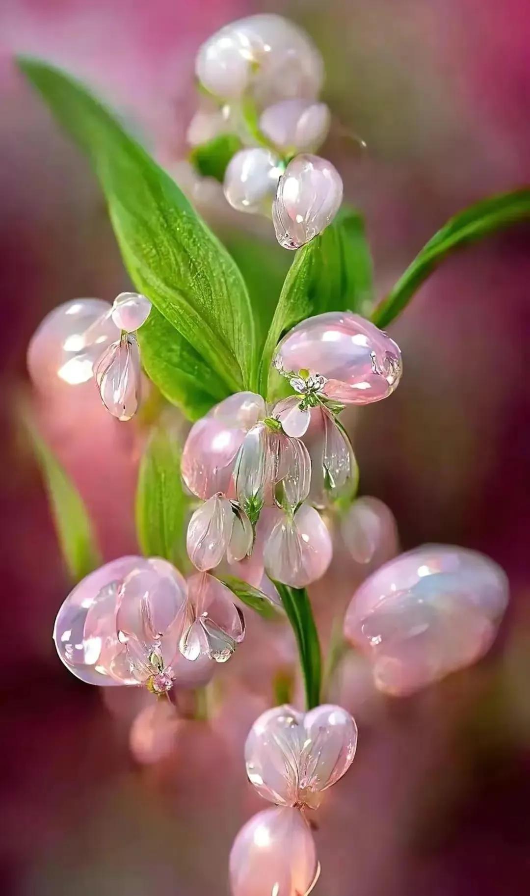 晶莹剔透的水晶花,超美丽的水晶花图片