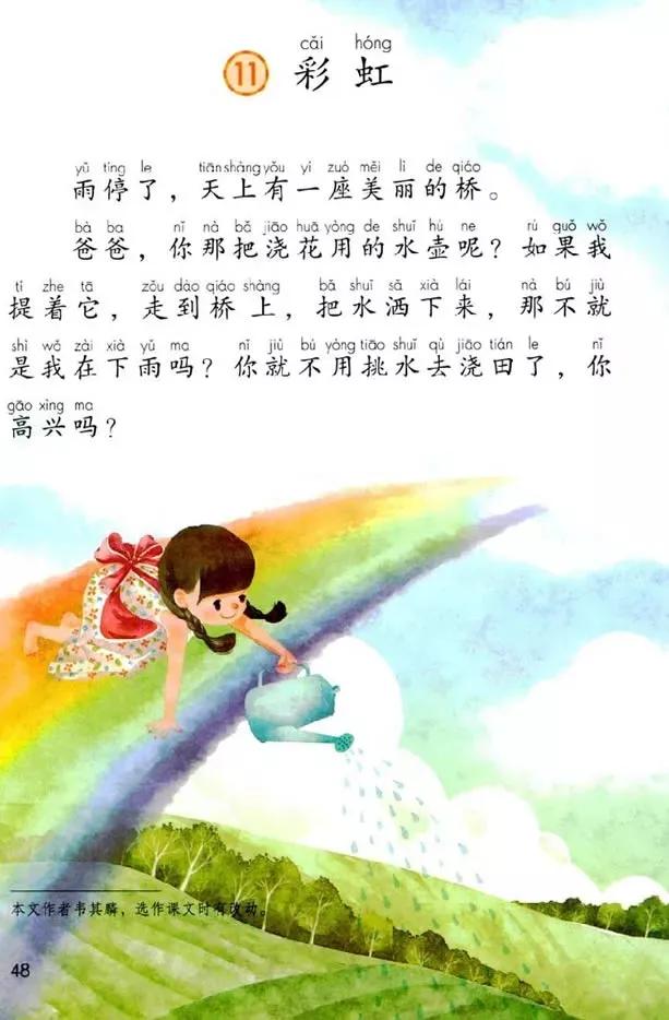 人教版小学语文一年级下册课本（电子版）寒假预习，快收藏