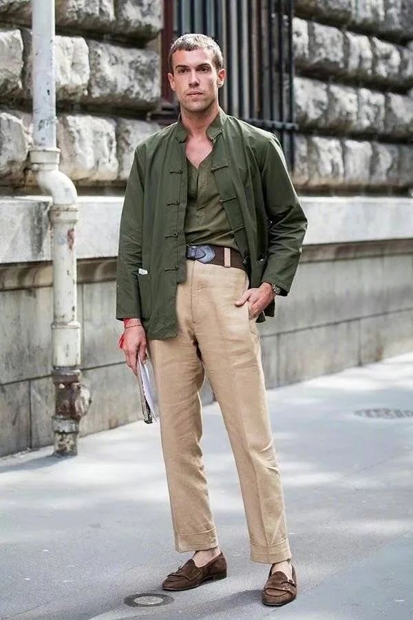 能把卡其色裤穿好的男人，都是穿搭小天才，太受欢迎了！
