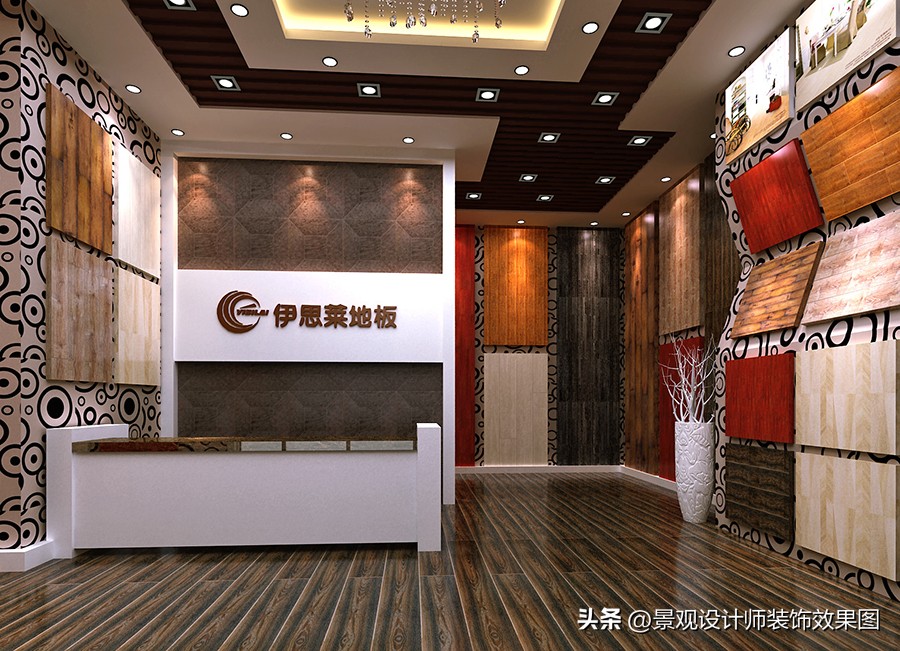 木地板店设计效果图大全集,品牌地板专卖店设计效果图大全