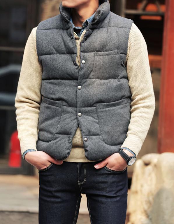 不过时的羽绒马甲,外穿羽绒马甲鸡肋