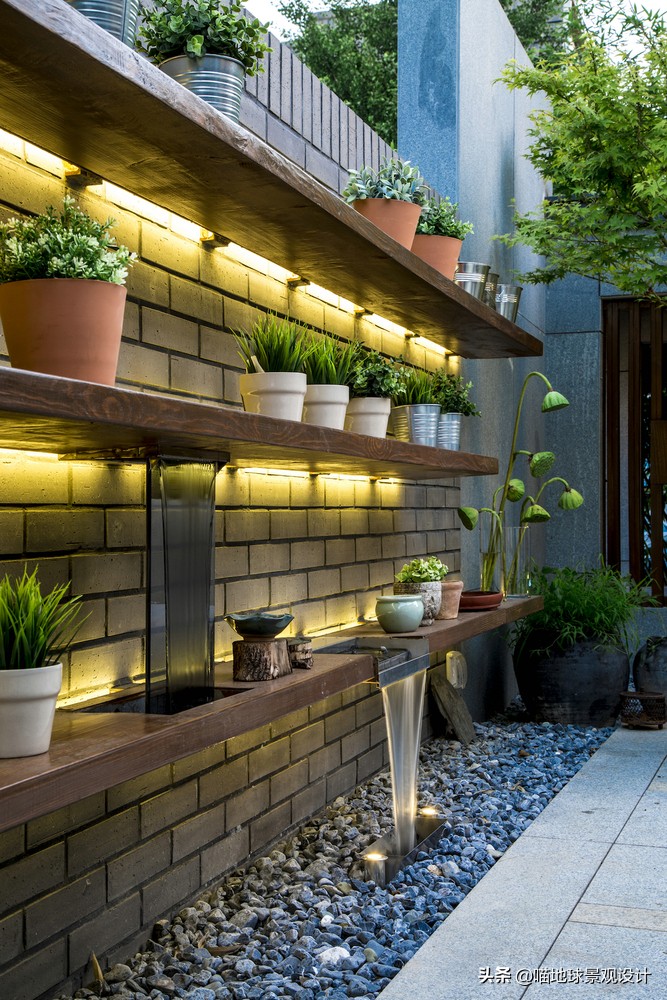 60平方别墅庭院效果图大全,60款优秀的别墅庭院创意背景景墙