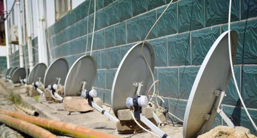 农村卫星信号锅,以前的卫星锅是什么信号