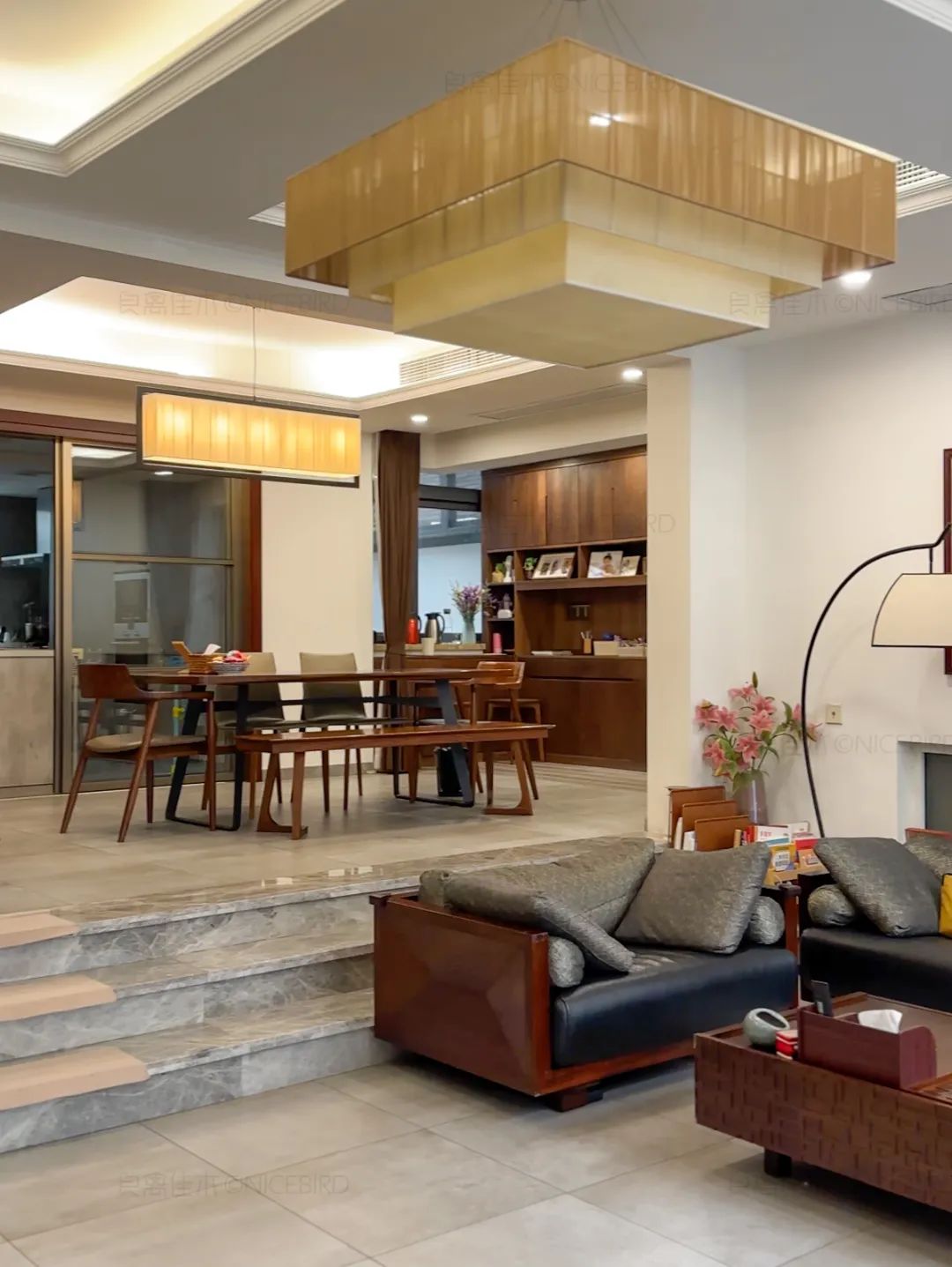 55平超大儿童房，东方意境美客餐厅，上海业主家一“慕”了然