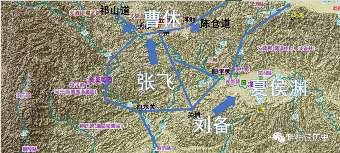 老版三国汉中之战曹操刘备对峙,刘备向曹操下战书决战汉中