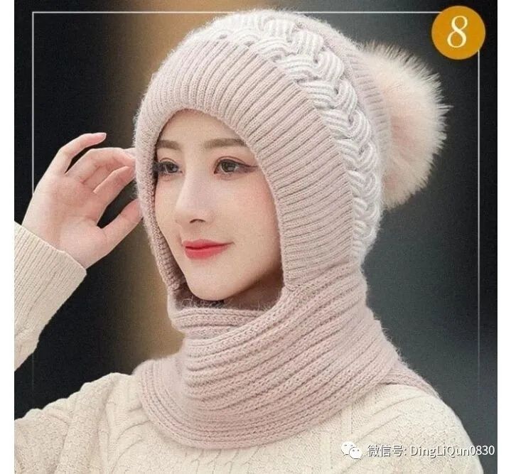 2021秋款毛线帽,2023年新款秋季针织帽造型