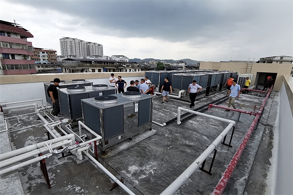 空气能游泳池恒温机定制,广东游泳池空气能恒温设备