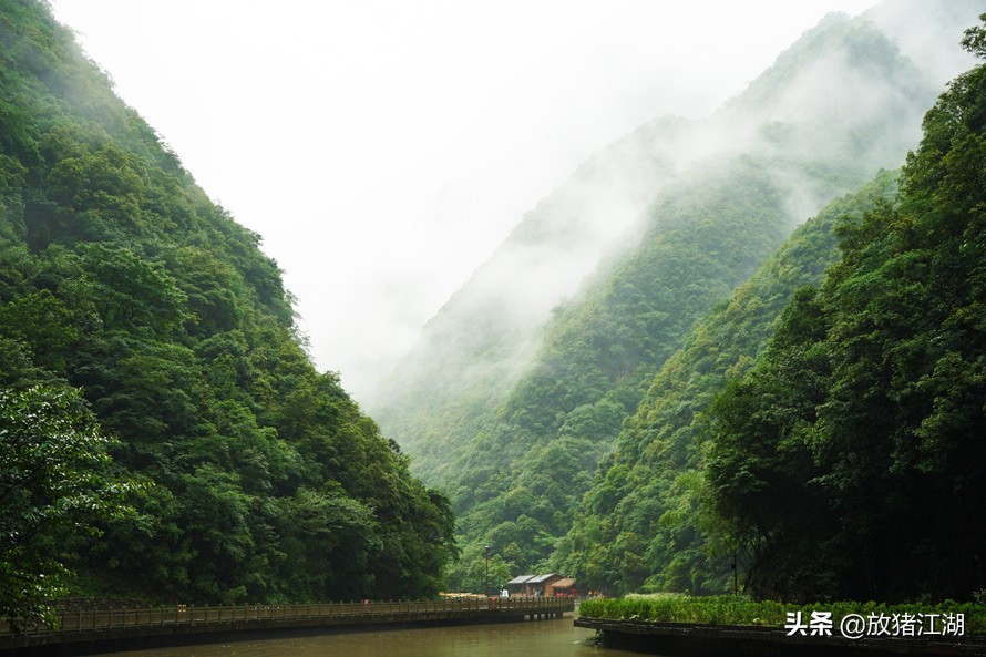 神龙峡漂流风景图片,神龙峡瀑布漂流全程