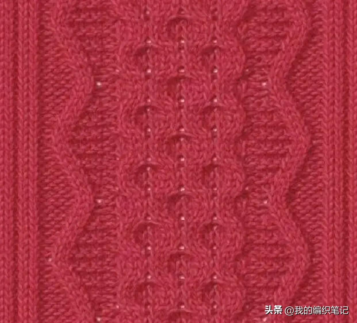 非常实用的棒针编织花样图解图片,编织棒针花样全教程