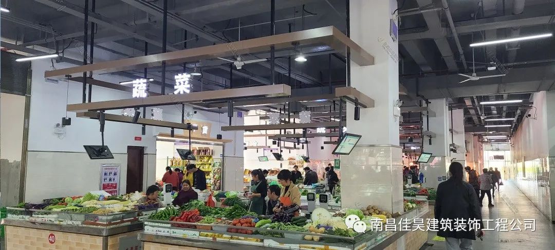 农贸市场设计案例效果图价格,五星级农贸市场设计图