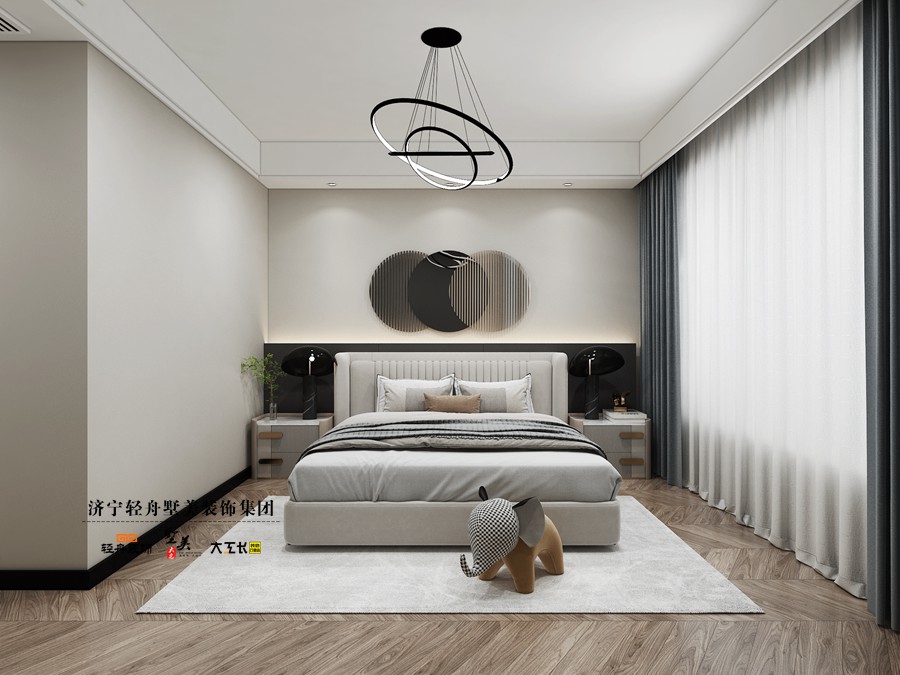 济宁睿湖美景157㎡东户现代简约装修设计方案