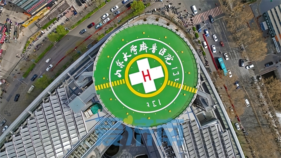 航拍山东大学齐鲁医院综合楼,山东大学齐鲁医院急诊综合楼启用