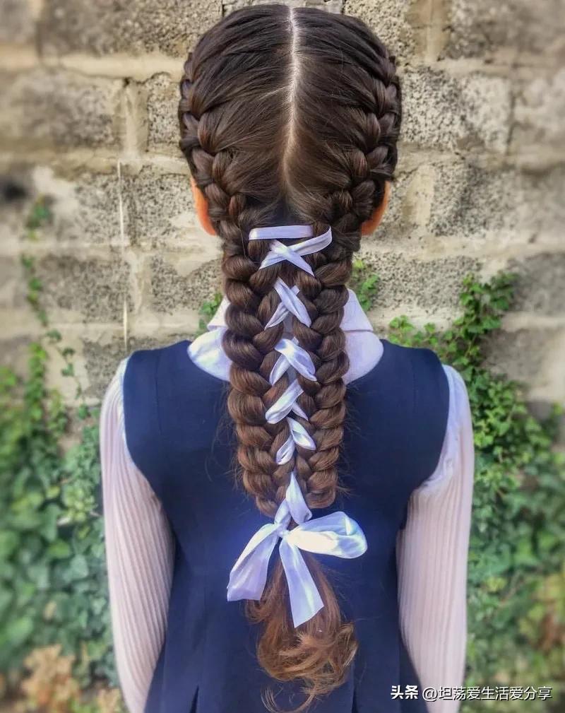 简易又日常的儿童编发,仙气十足的简单编发儿童女