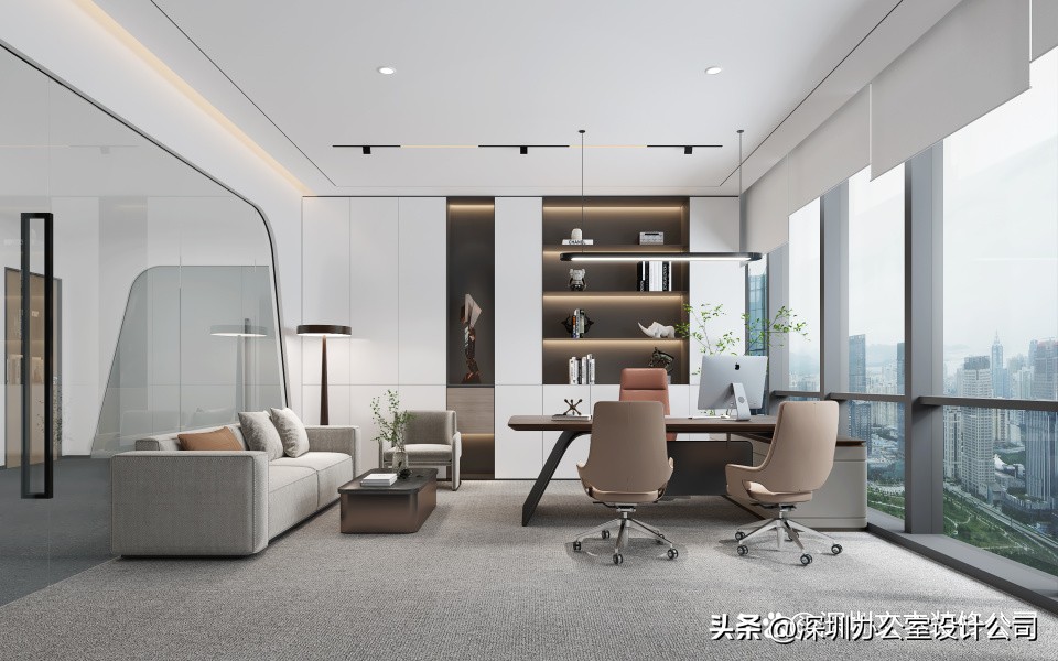 办公室装修设计效果图20平方,办公室装修设计创意图风格