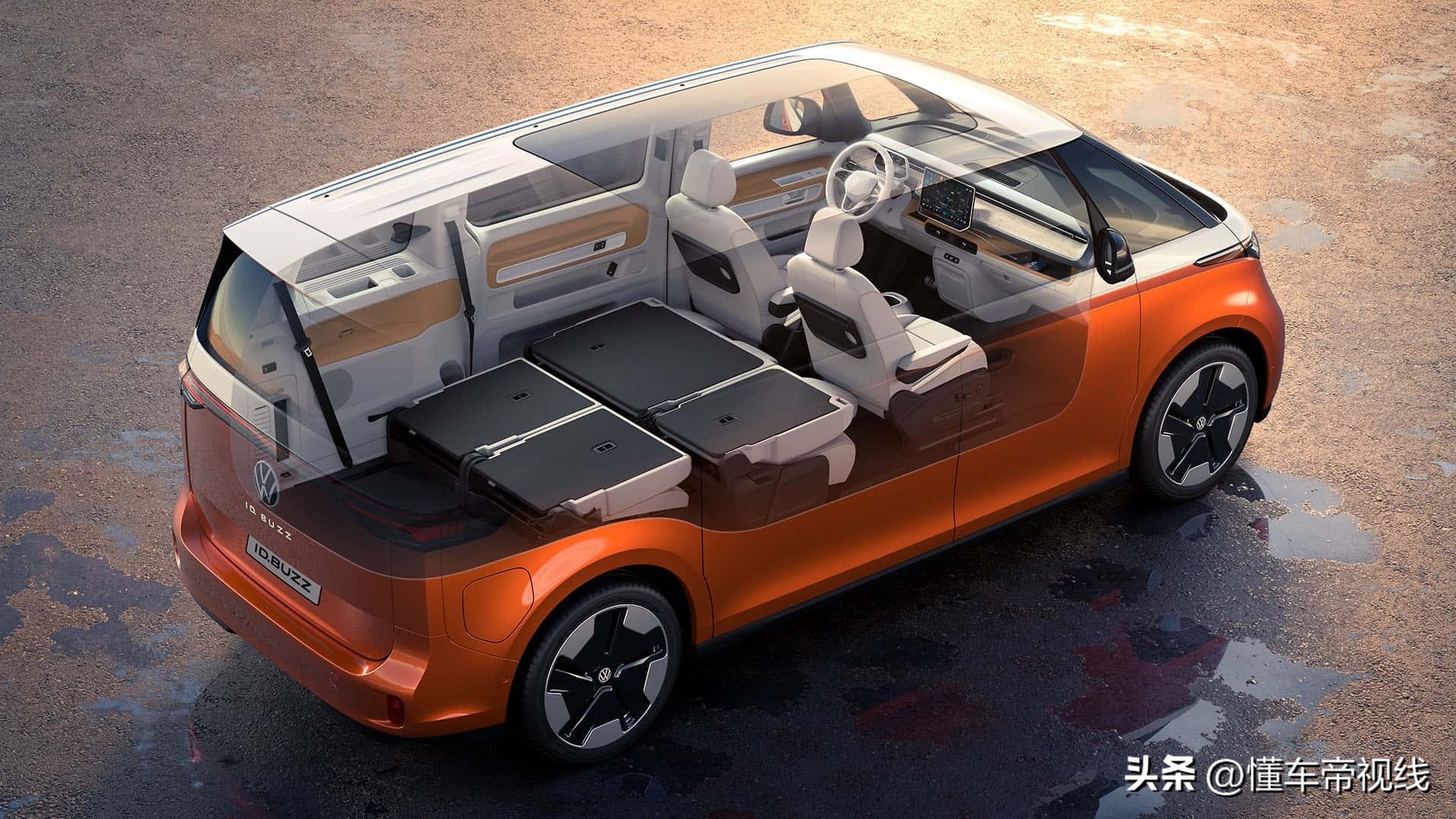 大众id.buzz长轴版谍照曝光,大众id.buzz燃油版