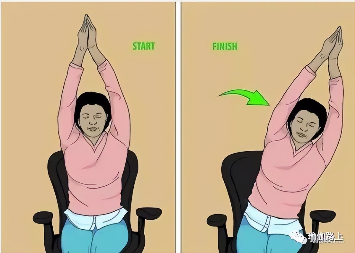 适合办公族的瑜伽动作体式,办公室瑜伽简单又好看