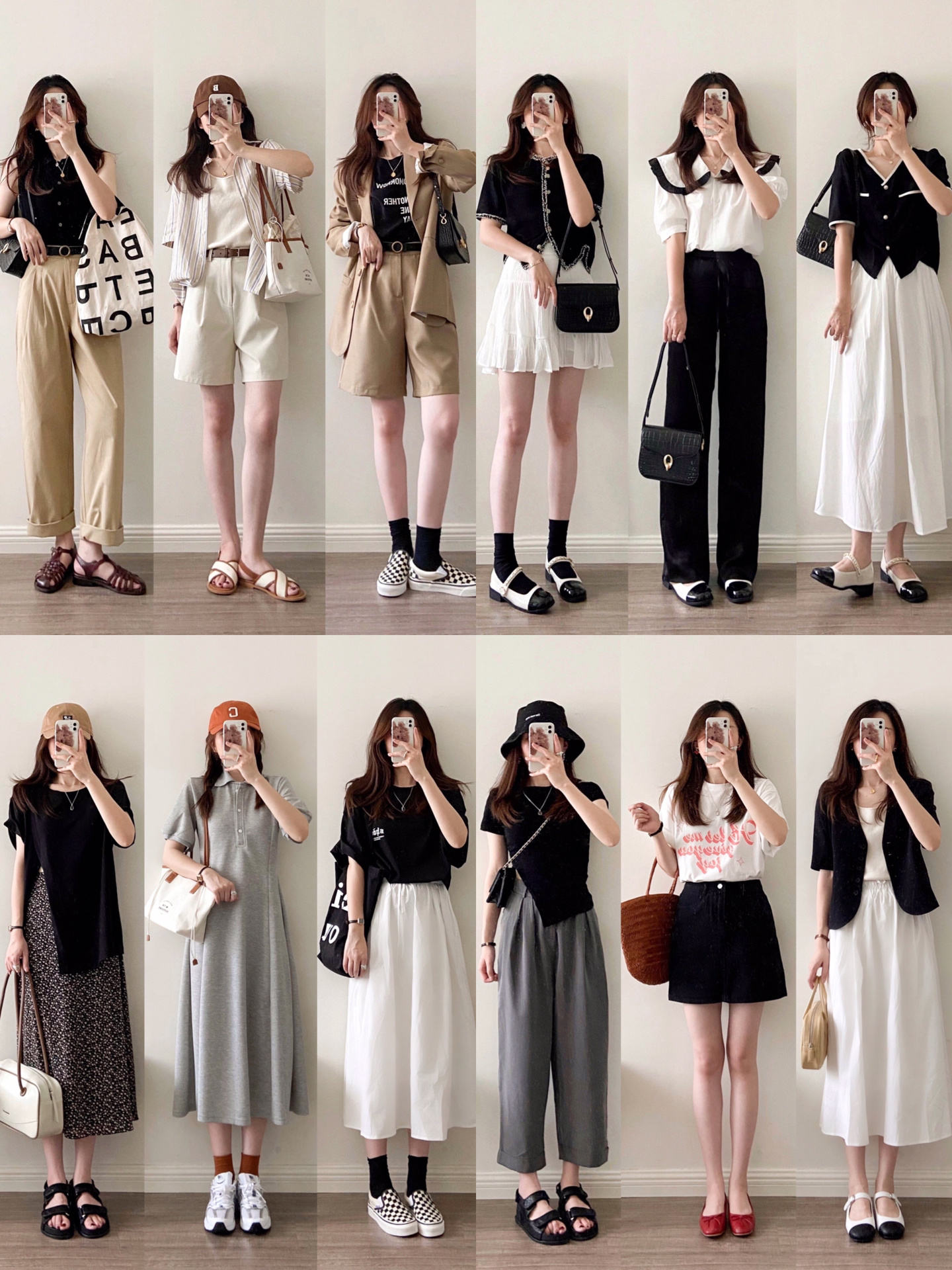 120套夏装大合集来喽！休闲职业全都有，还没找好模板赶快码住