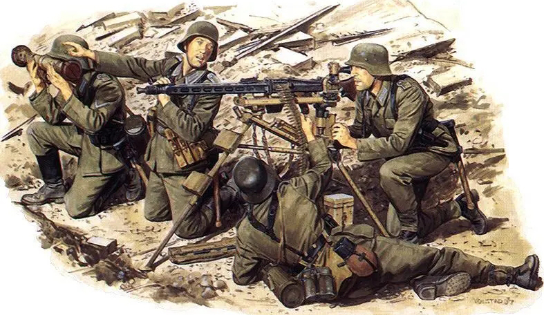 二战德军装甲部队彩绘,二战士兵的彩绘