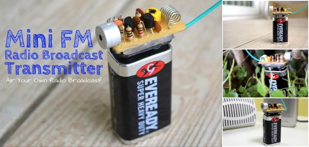 用9v电池做电击器,如何制作短波发射机