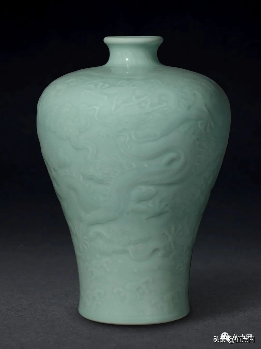 徐展堂元青花玉壶春瓶,徐展堂藏品