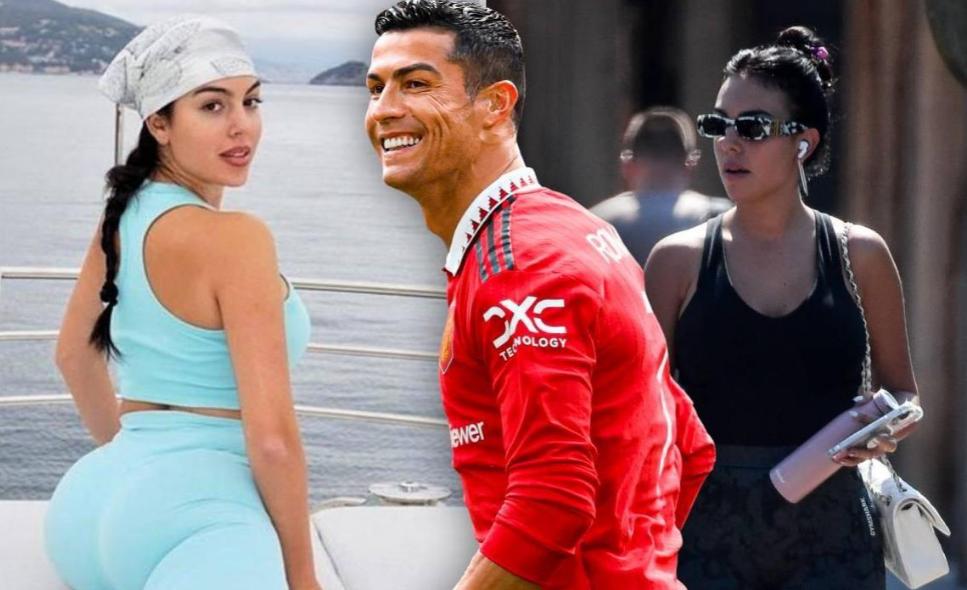 c罗和女友外出惊艳礼服抢眼,c罗穿钻石裙现身戛纳