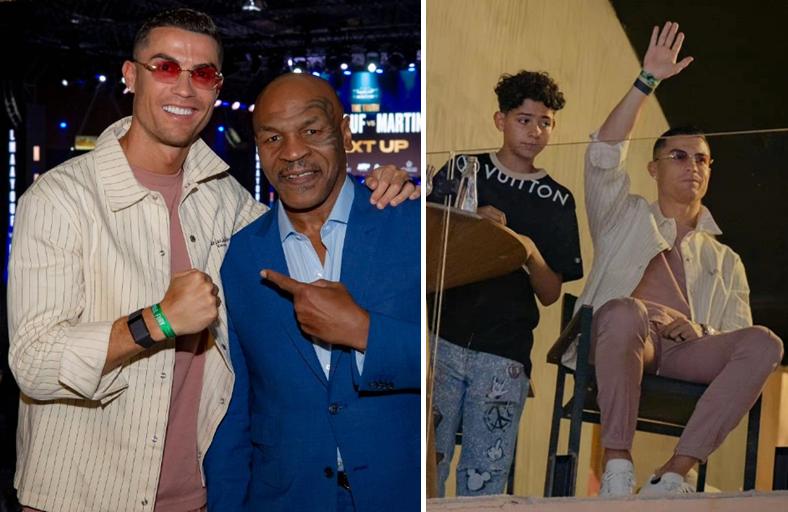 c罗泰森帅气图片,c罗和泰森