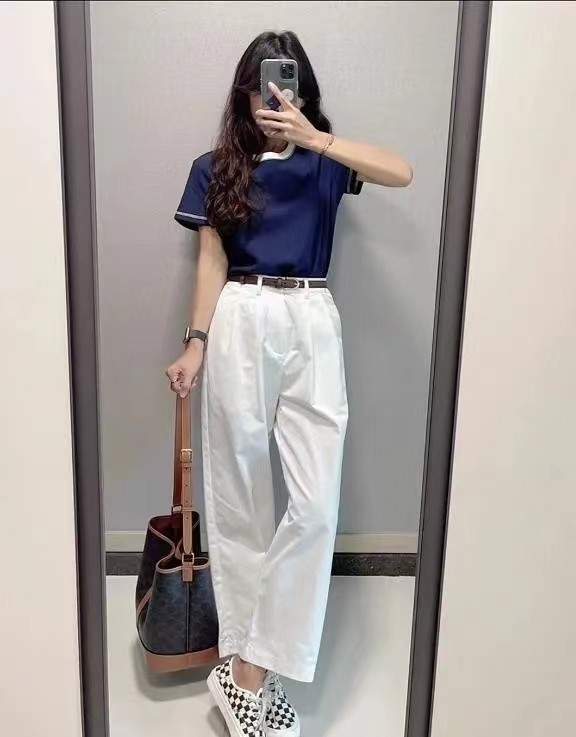 夏天多穿白色裤子,时髦干练有魅力