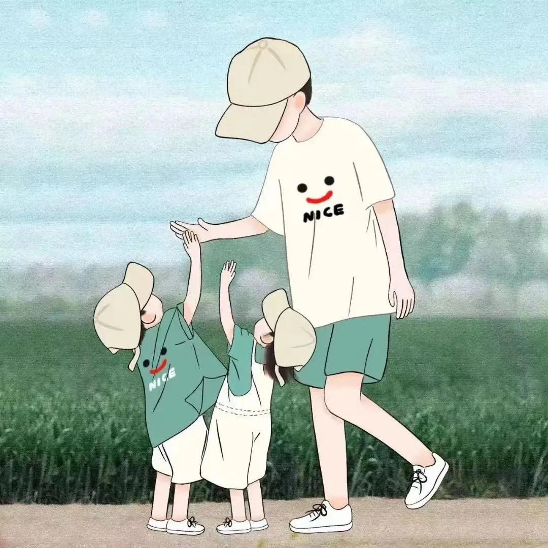 两个儿子亲子头像手机壁纸,亲子头像锁屏壁纸