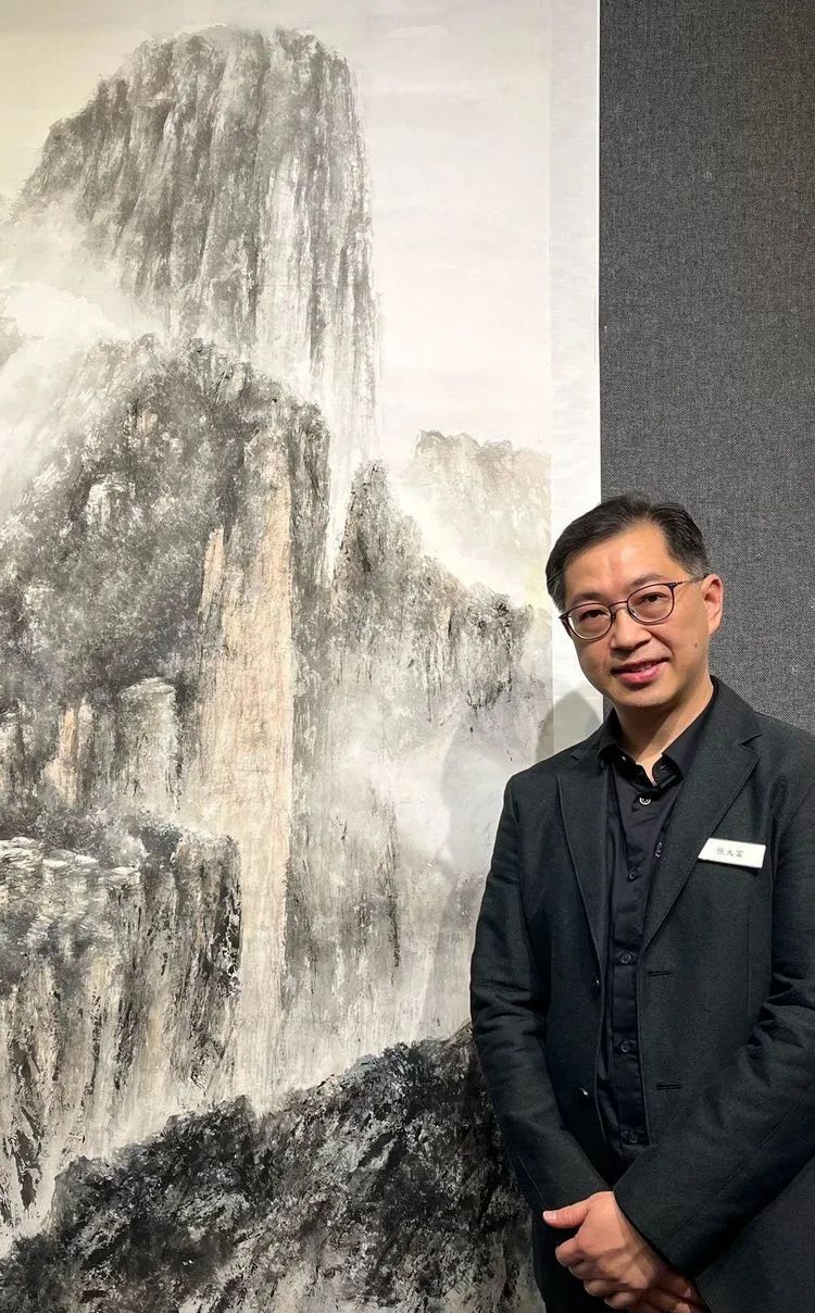 仁山智水山水画,仁山智水书法作品