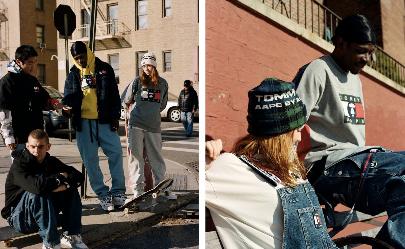 当猿人头遇上「美式复古」,TommyxAAPE带你重回90年代