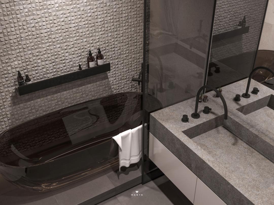 浴室设计现代轻奢风品质生活必备,有意识和极简主义的浴室设计