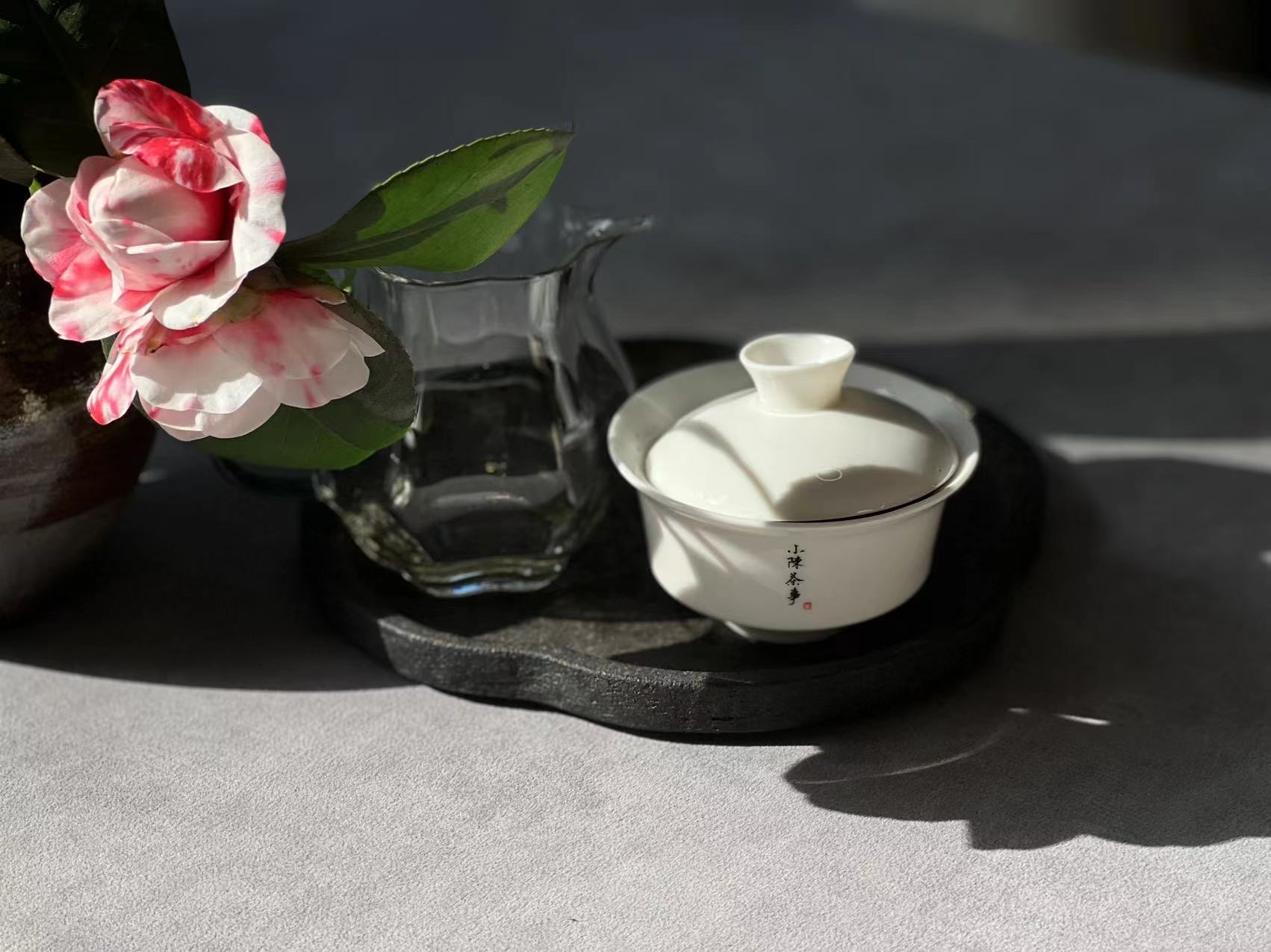 盖碗公道杯茶杯套装,泡茶盖碗公道杯套装