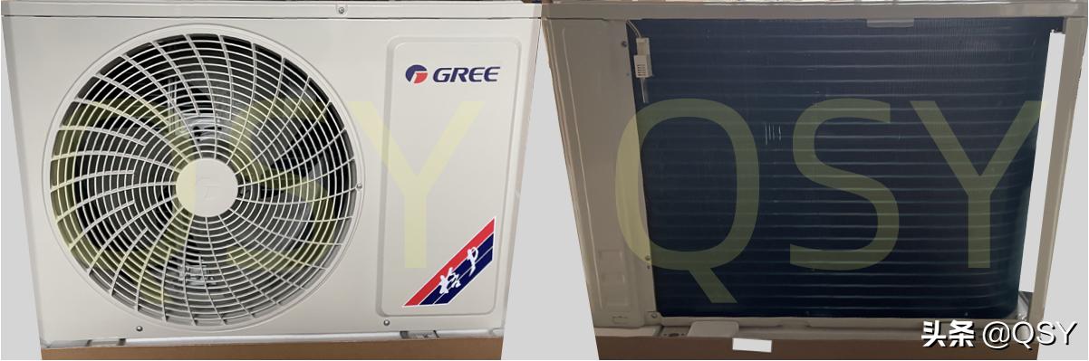 格力两匹云颜空调拆机对比,格力空调云恬1.5匹一级变频空调
